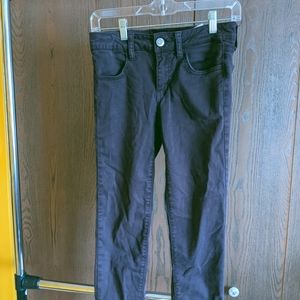 Suede Olive Green Skinny Jeans